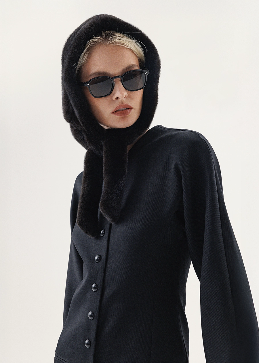 Косынка из меха норки 