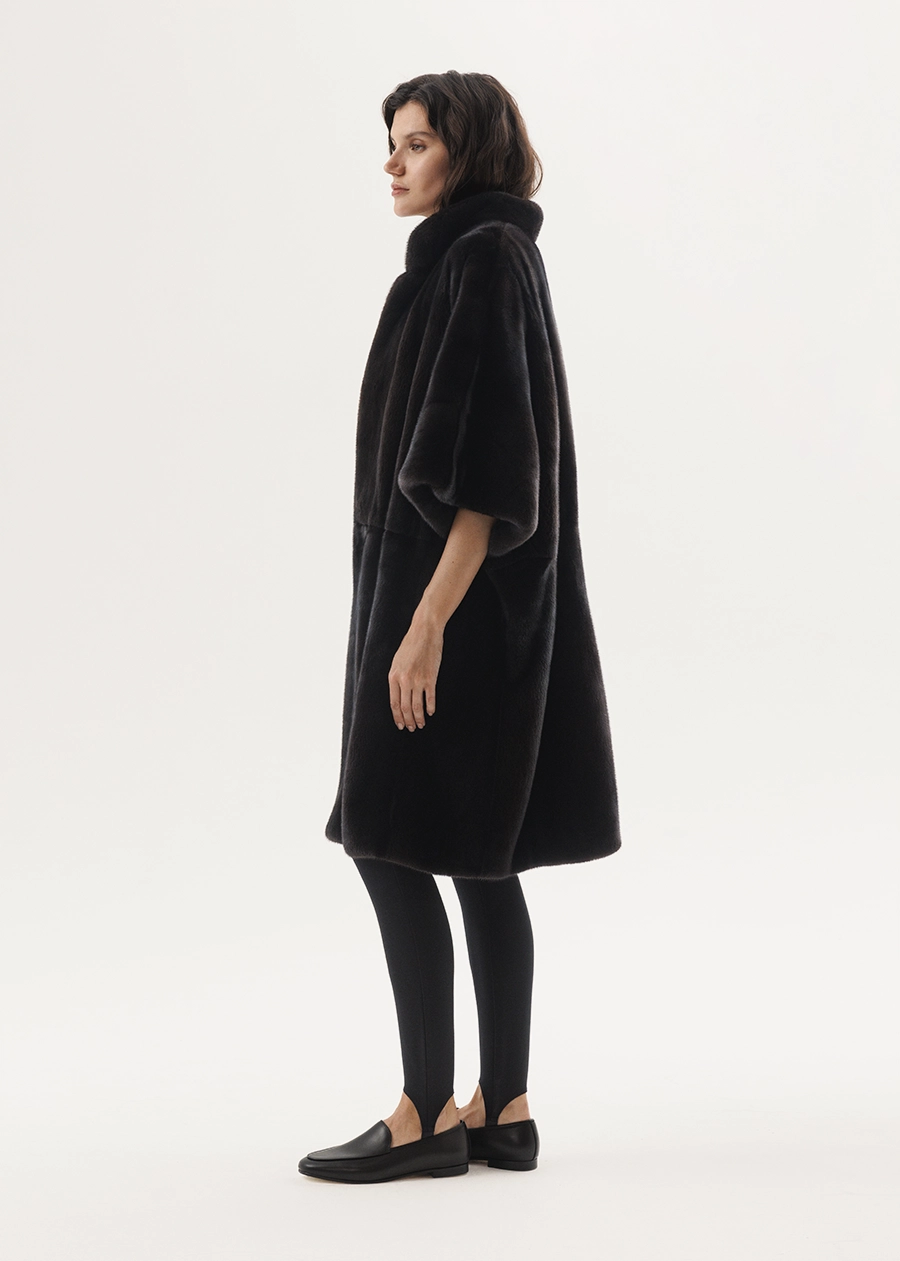 Норковое пончо