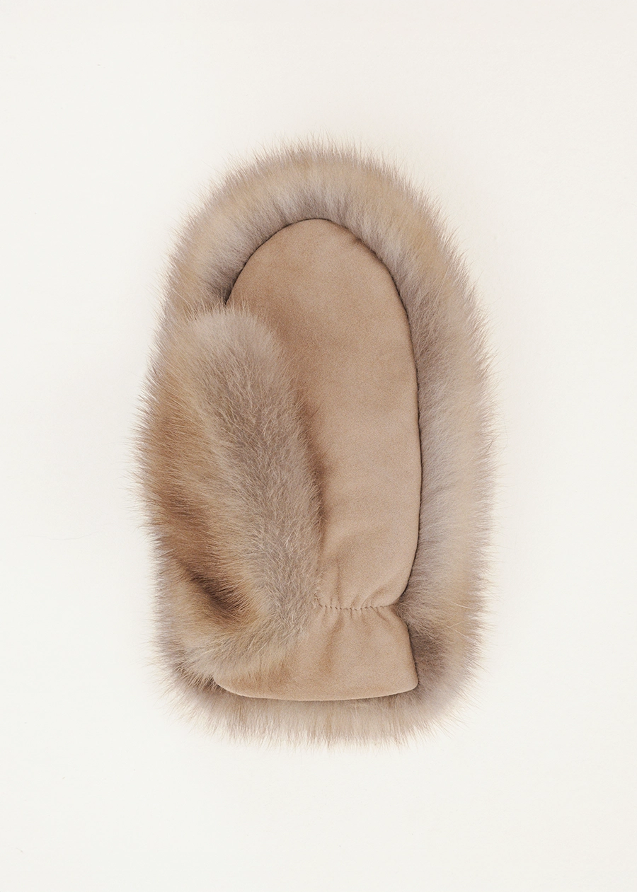 Варежки из меха куницы