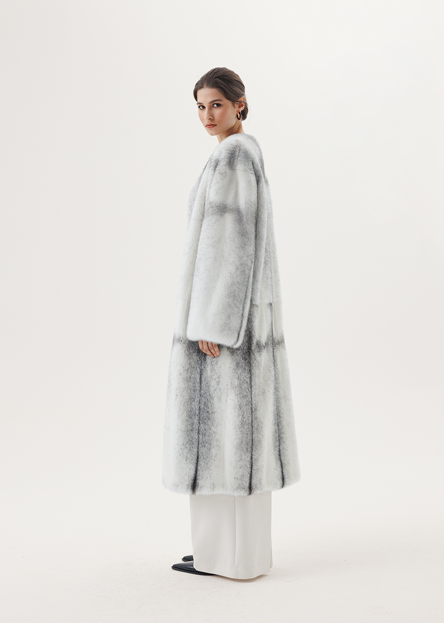 Норковая шуба в оттенке «Крестовка»